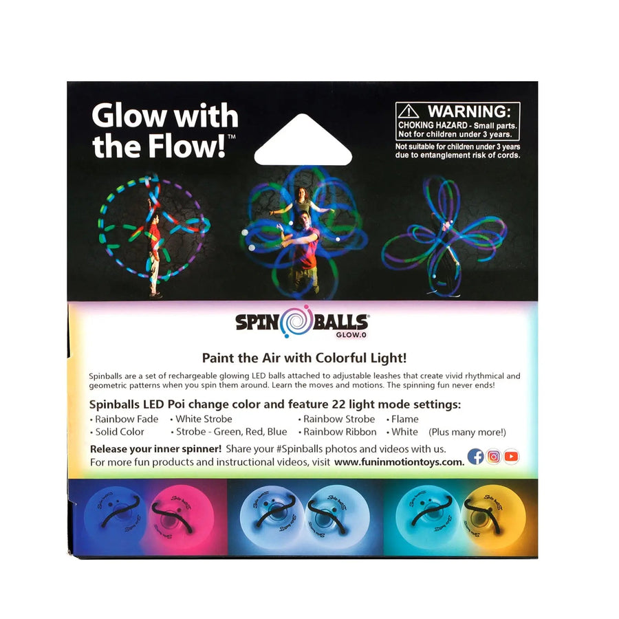 Glow. 0 LED Rechargeable Poi Set - Glow Skill