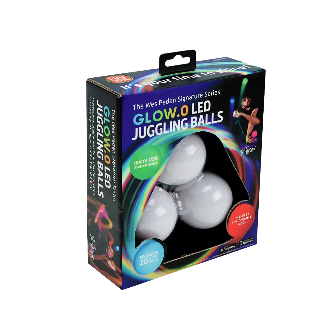 Wes Peden Glow.0 Juggling Balls - Desk Fun
