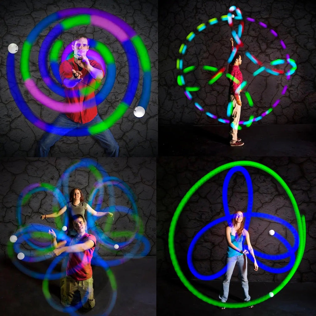 Glow. 0 LED Rechargeable Poi Set - Weekend Play