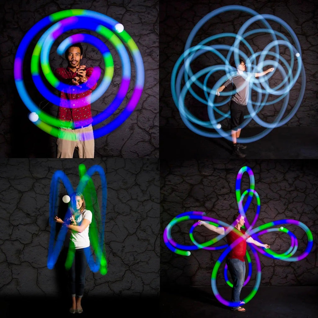 Glow. 0 LED Rechargeable Poi Set - Weekend Play